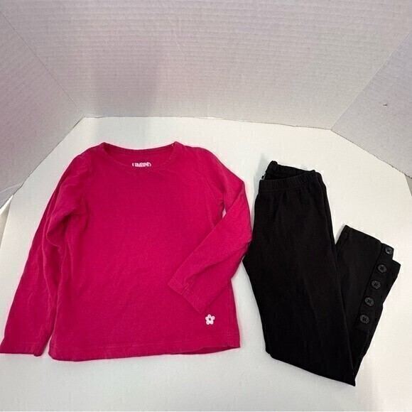 !Firm Price! Limited Two & Basic Edition Bundle of Girl’s Top and leggings, SZ 4 - Picture 1 of 5